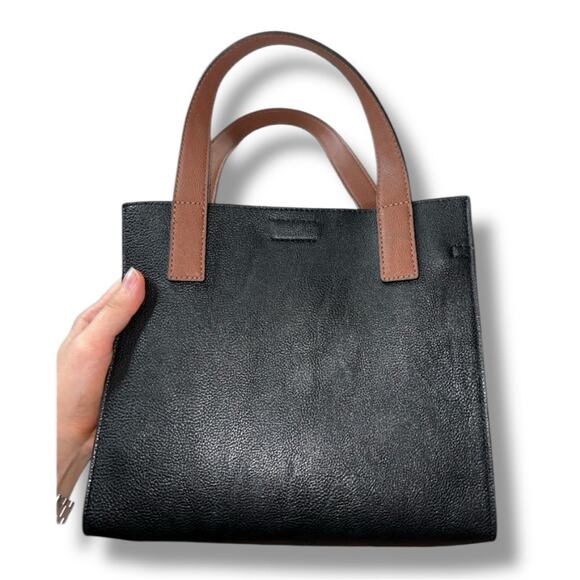 Calvin Klein Black and Brown Shoulder Bag - Picture 3 of 5